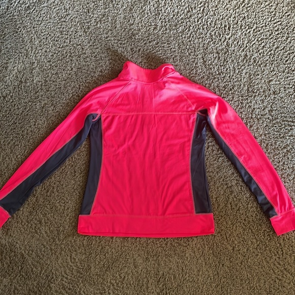 Pink Victoria Secret long sleeve hot pink/gray 1/4 zip front top Ladies Sz M - Picture 12 of 12